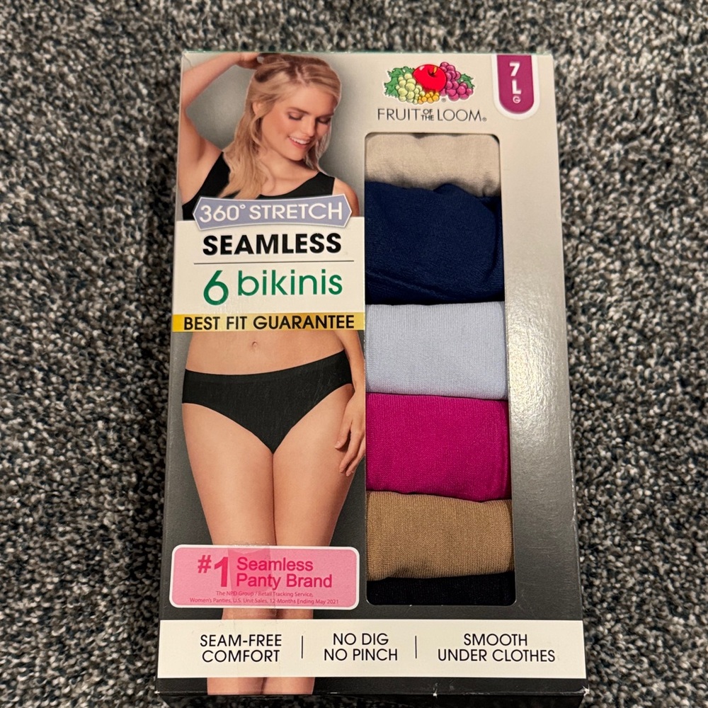 Fruit of the Loom Bikini Underwear - Multi-Color Pack of 6
